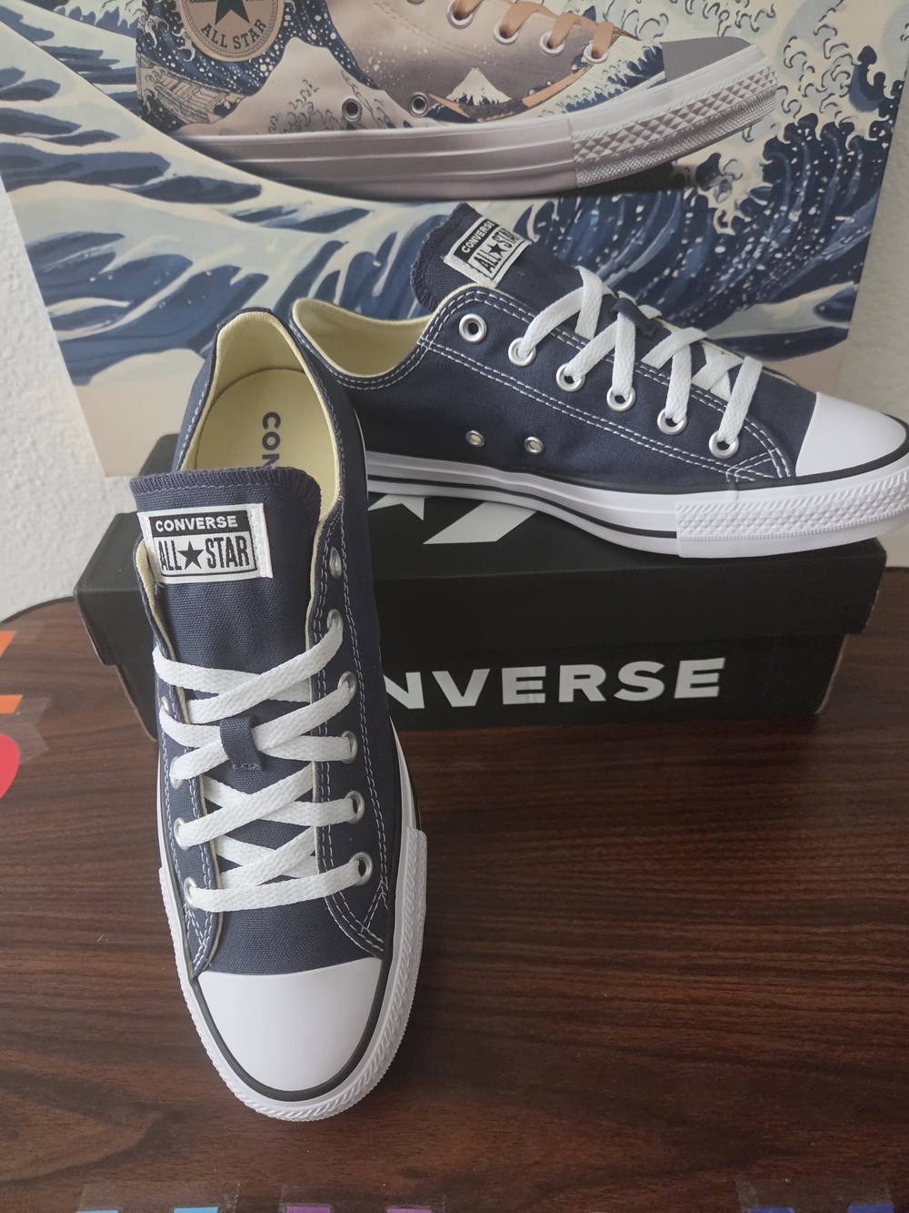 Brand New Converse Navy and White Low Top All Star Sneakers